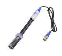 Besshepplo Électrode ORP remplaçable avec connexion BNC pour test de qualité de l'eau de piscine, compteur de potentiel Redox ± 2000 mV, coque en plastique bleu et noir, 12 x 160 mm