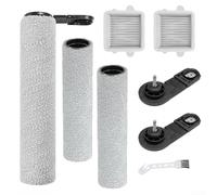 Besshepplo Ensemble brosse rouleau principal et filtre compatible avec A30 A30 Pro et comprend 3 brosses, 2 poignées, 2 filtres pour une performance d'aspiration efficace, gris noir
