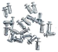 Besshepplo Expansion Nuts Package 20 Carbon Steel Pieces for Easy Installations (M4X20)