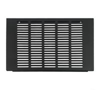 Besshepplo Grille d'aération carrée en alliage d'aluminium pour placard Largeur 300 mm Longueur 150-600 mm (Noir)
