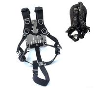 Besshepplo Harnais de poids pour plongée sous-marine avec dos de panier BCD avec épaulettes en néoprène et boucles en acier inoxydable et sangles réglables