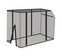 Besshepplo Housse de pluie pour chariot de camping avec filet en maille coupe-vent imperméable en plastique PVC pour chariots de jardin 80 à 90 cm de long, double fermeture éclair, facile à installer