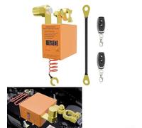 Besshepplo Interrupteur de déconnexion de batterie de voiture 12 V 24 V avec télécommande LED Affichage de la tension Protection intelligente pour camion, tracteur, VTT et voiture avec faible