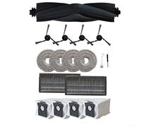 Besshepplo Kit d'accessoires de 17 pièces pour aspirateur robot Dreame Ultra Master L40 avec brosse principale à cheveux, brosses latérales, filtres HEPA, serpillères en microfibre et sacs à poussière