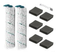 Besshepplo Kit d'accessoires pour aspirateur avec 2 rouleaux en microfibre et 6 filtres pour balai d'essuie-glace Leifheit Regulus pour Aqua pour PowerVac