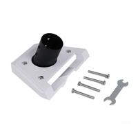 Besshepplo Kit d'adaptateur de montage sur mât - En acier inoxydable robuste - Kit de montage mural pour Starlink pour 3e génération - En métal ABS
