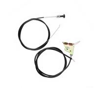 Besshepplo Kit de câble d'accélérateur et d'étranglement pour tondeuses à gazon Exmark Lazer Z et tondeuse à gazon de rechange OEM 1-633696 1-603336 Construction robuste avec levier de poignée intégré