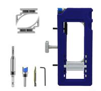 Besshepplo Kit de charnière de porte à mortaise - Modèle de charnière de porte - Routeur de porte - Modèle de défonceuse d'armoire avec embout auto-centrant - Coussinets antidérapants et amovibles