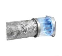 Besshepplo Kit de connecteur magnétique pour grille d'aération de sèche-linge avec boîtier en alliage d'aluminium, tuyau flexible de 1 m et pinces en acier inoxydable pour un ajustement hermétique sûr