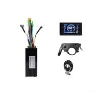 Besshepplo Kit de contrôleur de vélo électrique S966 avec écran LCD couleur 17 A 26 A 30 A onde sinusoïdale pour vélo électrique 24 V 36 V 48 V avec accélérateur et levier d'assistance Boîtier en