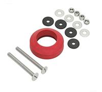 Besshepplo Kit de joint d'étanchéité de réservoir de toilette à cuvette en mousse - Construction en caoutchouc et métal - Joint anti-fuite fiable - S'adapte à la plupart des modèles de toilettes
