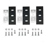 Besshepplo Kit de modification de turbine à neige en acier inoxydable avec boulons à tête hexagonale de 10,2 cm, écrous de verrouillage et fentes de montage réglables, compatible avec diverses