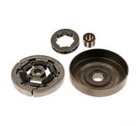 Besshepplo Kit de tambour d'embrayage de pignon de jante avec roulement à aiguille de rondelle pour MS340 MS360 034 036 Pièces de rechange en métal Restaure la transmission de puissance Coupe lisse