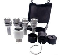 Besshepplo Kit de vis antivol M14 x 15 en acier de qualité 12,9 - Résistant à la rouille - Avec revêtement dacrotisant - Motif floral 523 - Boîtier noir