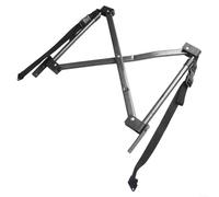 Besshepplo Lot de 1 support modifié pour chariot utilitaire pliable de 117 à 132 cm avec extension d'ouverture arrière pour tenir des tentes et auvents plus longs