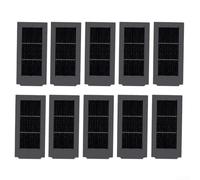 Besshepplo Lot de 10 filtres HEPA de rechange pour aspirateurs robots ECOVACS et Pro, écran en maille noire, capture la poussière, les squames d'animaux domestiques, haute efficacité, pièces A (10