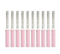 Besshepplo Lot de 10 pierres à aiguiser pour tronçonneuse 4,8 mm 3/16 pouces Têtes de meulage pour scie électrique Pièces en acier traité thermiquement Accessoires de jardin Outils Cyli