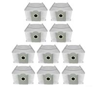 Besshepplo Lot de 10 sacs à poussière de rechange pour Ecovacs X8Pro X8PRO PLUS T50 Pro T50 Max Pro avec couche de charbon actif absorbant 3,3 l en tissu non tissé, facile à installer