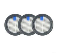 Besshepplo Lot de 3 filtres HEPA lavables en mousse compatibles avec aspirateur EDEKA UVC-126735 - Réutilisables - Capture de la poussière pour poils d'animaux - Facile à installer - Blanc