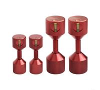 Besshepplo Lot de 4 broches à deux trous à bride en aluminium de 3,8 cm avec niveau intégré pour ASME Outil de positionnement d'alignement de tuyau de 68 kg Design ergonomique Finition oxyde noir