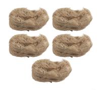 Besshepplo Lot de 5 matériaux de nidification naturels pour oiseaux - Fibres douces et sans danger pour l'élevage des canaris - Construction confortable, écologique et biodégradable - Fournitures de