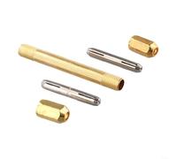 Besshepplo Mini Hand Drill Kit Featuring 10pcs High Speed Steel Twisted Drill Bits for Fine Drilling and Engraving on Wood, Plastic, and Tiny Fragile Materials with Anti Slip Handle (A)