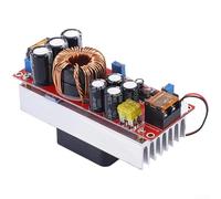 Besshepplo Module convertisseur Boost DC 1500 W 30 A DC Entrée 10-60 V Sortie 12-90 V Tension constante réglable Alimentation avec ventilateur intelligent pour charge de batterie EV solaire Rouge