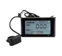 Besshepplo Panneau d'affichage LCD S900 pour vélo électrique 24 V 36 V 48 V 60 V 72 V avec protocole UART Noir pour guidon de 22,2 mm