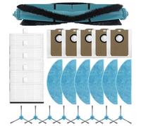 Besshepplo Pièces de rechange pour un nettoyage efficace pour Blaupunkt pour Bluebot pour Precision Plus avec 1 brosse principale, 4 filtres, 4 chiffons de serpillère, 4 sacs à poussière, 6 brosses