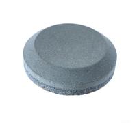 Besshepplo Pierre à aiguiser ronde en corindon marron grain 120 240 280 400 pierre à aiguiser double face pour la maison, le jardin et l'atelier pour couteaux, haches et autres (76 x 27 mm)