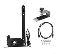 Besshepplo Pilote USB PC Linéaire Jeu Frein à Main avec Capteur Hall pour Logitech G25 G27 G29 Rally Simulation Roue Accessoire Noir Construction en Alliage d'aluminium