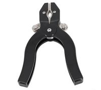 Besshepplo Pince crocodile électrique 200 A pour test de courant élevé J60067 3000 V gaine ABS cuivre plaqué nickel 24 dents queue soudable noir rouge (noir)