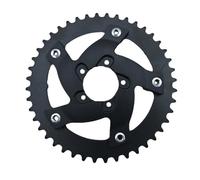 Besshepplo Plateau en alliage d'aluminium 40T 42T compatible avec BAFANG HD M625 M615 pour moteur Mids Drive 1000 W Noir (42T)