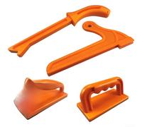 Besshepplo Poignée de sécurité pour le travail du bois pour scie à ruban - Poignée ergonomique - Construction en bois robuste - Protection améliorée de la lame - Bricolage et utilisation