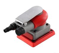 Besshepplo Ponceuse pneumatique carrée 75 x 100 mm, outil de finition orbitale avec 10 000 tr/min pour voiture, bois, métal, rouille, meubles et pierre