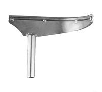 Besshepplo Repose-outils incurvé pour tour à bois - Tige de 16 mm - En acier inoxydable - Petit coude droit - Lisse - Résistant à l'usure - Antirouille - Haute dureté - Prise en main confortable