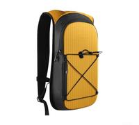 Besshepplo Sac à dos d'hydratation léger de 7 l avec poche à eau de 2 L en maille respirante, résistant aux déchirures, imperméable, pour VTT, camping, Runni (orange)