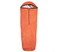Besshepplo Sac de bivouac thermique en nylon 400T coupe-vent pour camping, randonnée, aventure en plein air, orange vif, 208 x 81 cm (orange)