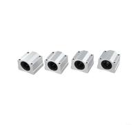 Besshepplo SCS20UU Lot de 4 blocs coulissants à roulement à billes à mouvement linéaire pour imprimantes 3D CNC, tige M6, haute capacité de charge, faible friction, construction industrielle