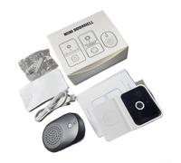 Besshepplo Sonnette vidéo WiFi intelligente sans fil audio bidirectionnel 480p HD Télécommande App Notification Stockage Cloud pour iOS Système de caméra de sécurité domestique Blanc