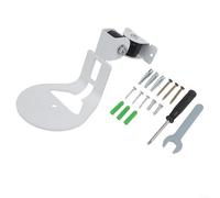 Besshepplo Support mural pour enceintes Sonos Smart Angle réglable 90° Vertical 180° Rotation horizontale Plastique et acier inoxydable Blanc ou Noir (Blanc)