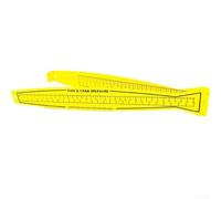 Besshepplo Tableau de mesure pliable pour poissons 0-800 mm Règle légère en polycarbonate pour la pêche précise du crabe et du homard Outil d'extérieur portable pour kayak sac à dos Jaune (métrique et