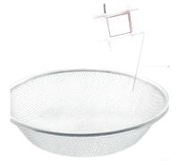 Besshepplo Tamis à compost de 30 cm avec options de maille de 2 mm, 6 mm, 10 mm, construction robuste pour tamiser le sable et le compost avec gants argentés (2)