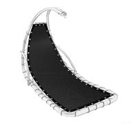 Besshepplo Textilene - Tissu de rechange en polyester pour chaise suspendue - Pour chaise à bascule - Utilisation intérieure et extérieure - Convient pour meubles de terrasse et de jardin - Noir