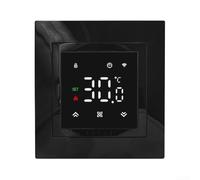 Besshepplo Thermostat électrique intelligent WiFi avec programmation programmable et commande vocale pour applications Alexa Google Assistant avec température (Noir)