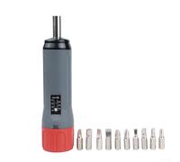 Besshepplo Tournevis dynamométrique préréglé réglable 10-70 "-lb avec 10 embouts pour réparation de véhicule construction robuste poignée ergonomique rouge gris