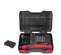 Besshepplo Tournevis électrique sans fil 4 V avec 43 embouts 1300 mAh rechargeable par USB, 3 modes d'engrenage, lumière LED 280 tr/min, pour réparation de circuits, assemblage de meubles