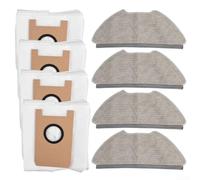 Besshepplo Vacuum Cleaner Parts Replacement Kit for AIRROBO for T20 for T20+ Includes Mop Cloths and Dust Bags 4 Pieces Each for Floor Cleaning