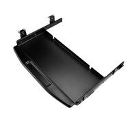 BESSTUUP Trayère De Clavier en Metal Élémentaire À Sortir du Bureau,Noir | glissement doux tranquille, stabilité d' installation par vis, libère l'espace de travail, support solide durable