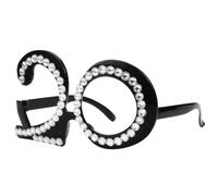 Bessy shop 1 Paire de Lunettes d'anniversaire pour 20 Ans Accessoires Fête Créatifs avec Design Numérique Léger, Unisexe et Style Unique pour Célébration & Photos Mémorables